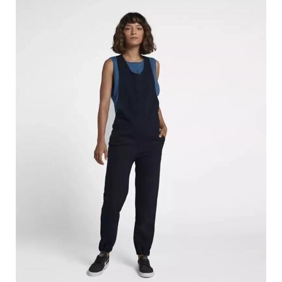 Hurley Pants - Hurley Black Modernist Jumpsuit sz M Minimalist Utility Overalls Surf Skate NWT